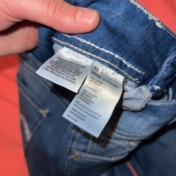 high waisted blue Wallflower Jean size 3 - Picture 3 of 7